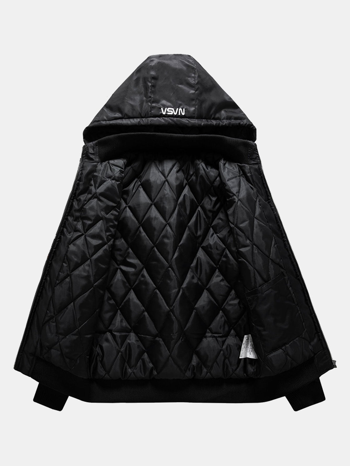 Jacob - Bomber Jacket with NASA Embroidery and Detachable Hood