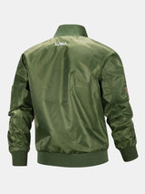 Jacob - Bomber Jacket with NASA Embroidery and Detachable Hood