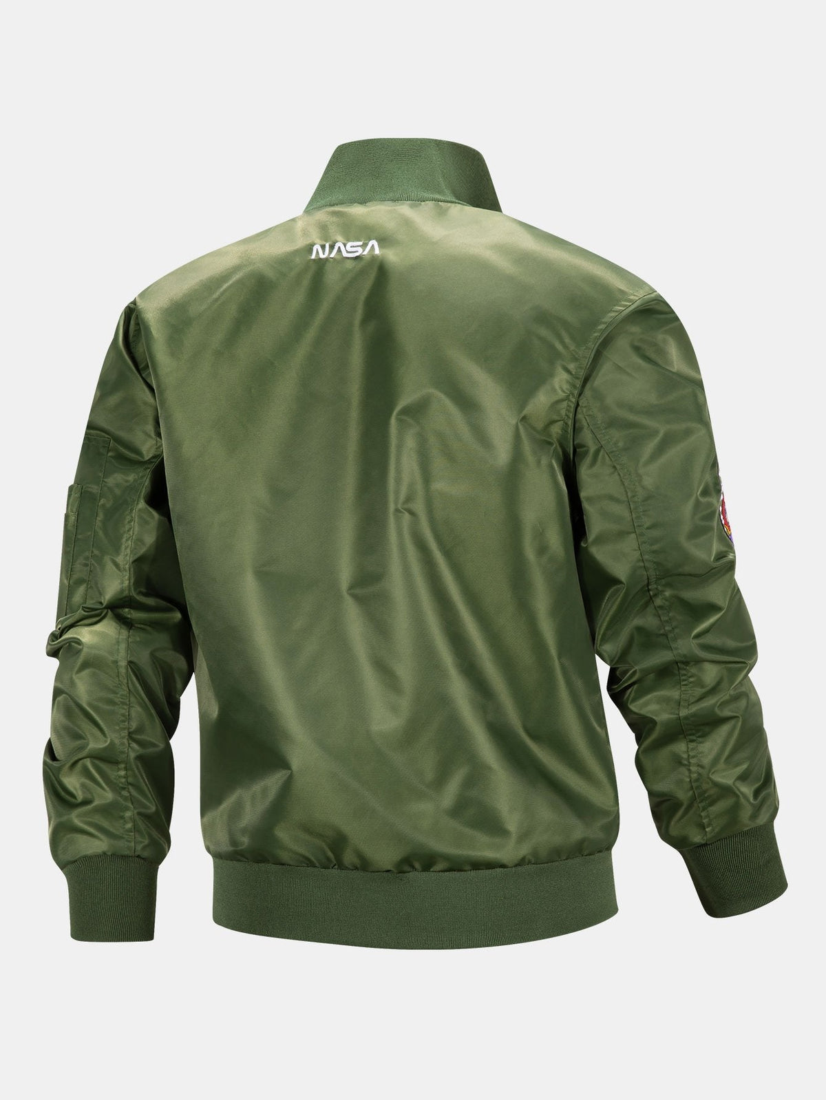Jacob - Bomber Jacket with NASA Embroidery and Detachable Hood