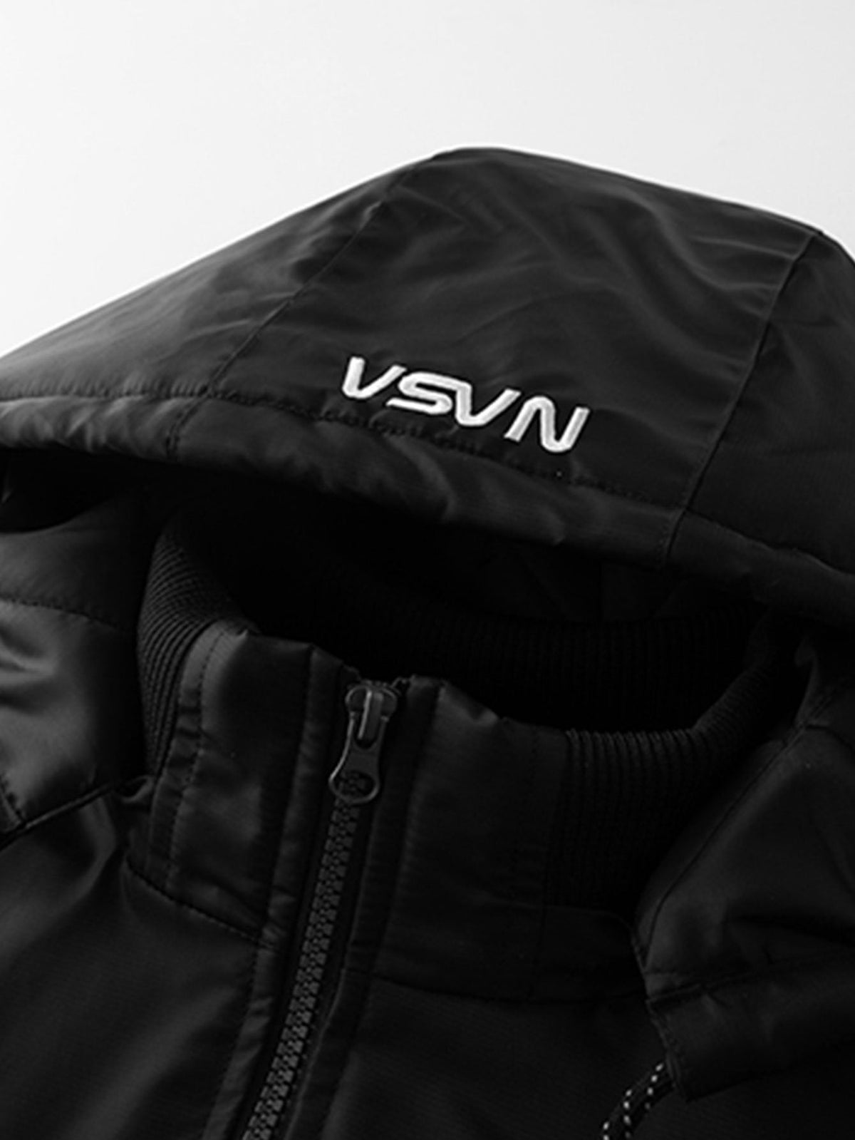 Jacob - Bomber Jacket with NASA Embroidery and Detachable Hood