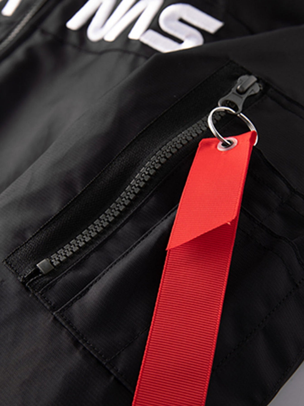 Jacob - Bomber Jacket with NASA Embroidery and Detachable Hood