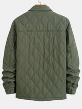 Nathan - Windproof Corduroy Baseball Jacket with Button Closure