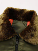 Thomas - Padded Bomber Jacket with Faux Fur Collar