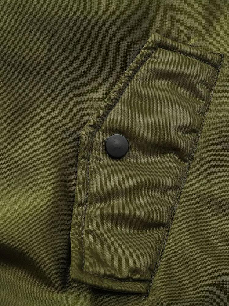 Thomas - Padded Bomber Jacket with Faux Fur Collar