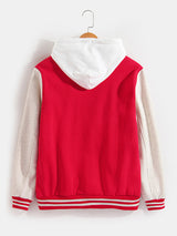 Samuel - Contrast Trim Baseball Jacket
