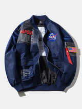 Jack - Oversized Bomber Jacket with NASA Print