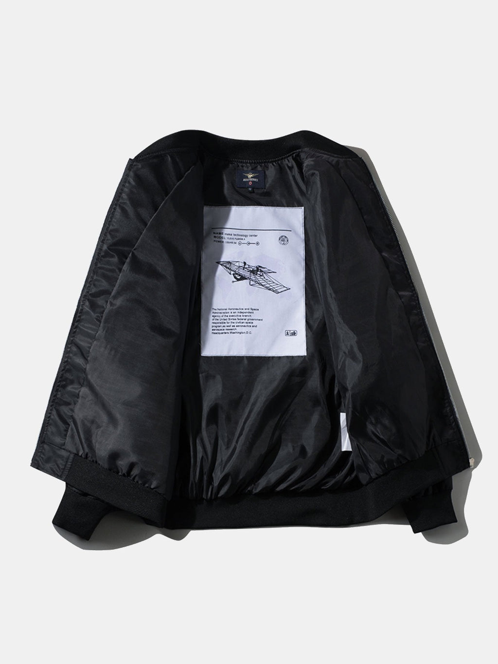 Jack - Oversized Bomber Jacket with NASA Print