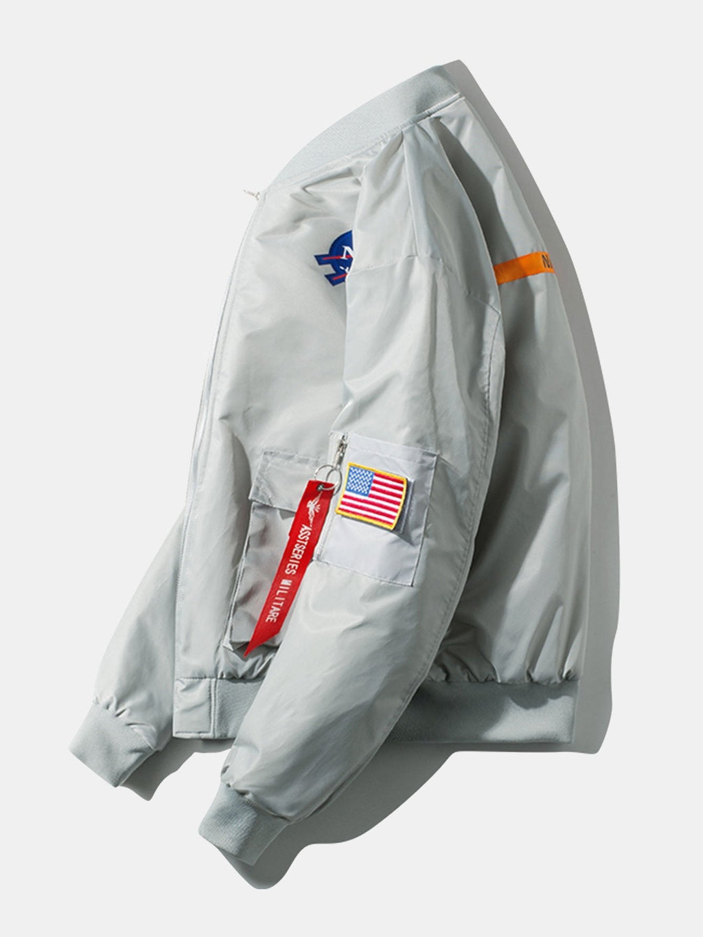 Jack - Oversized Bomber Jacket with NASA Print