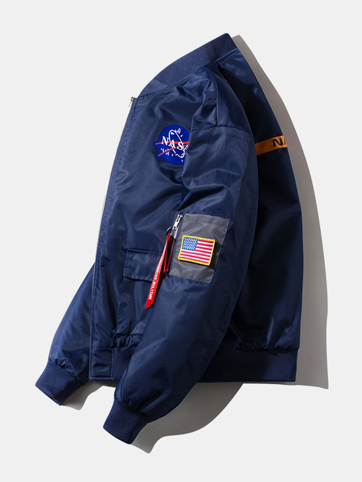 Jack - Oversized Bomber Jacket with NASA Print