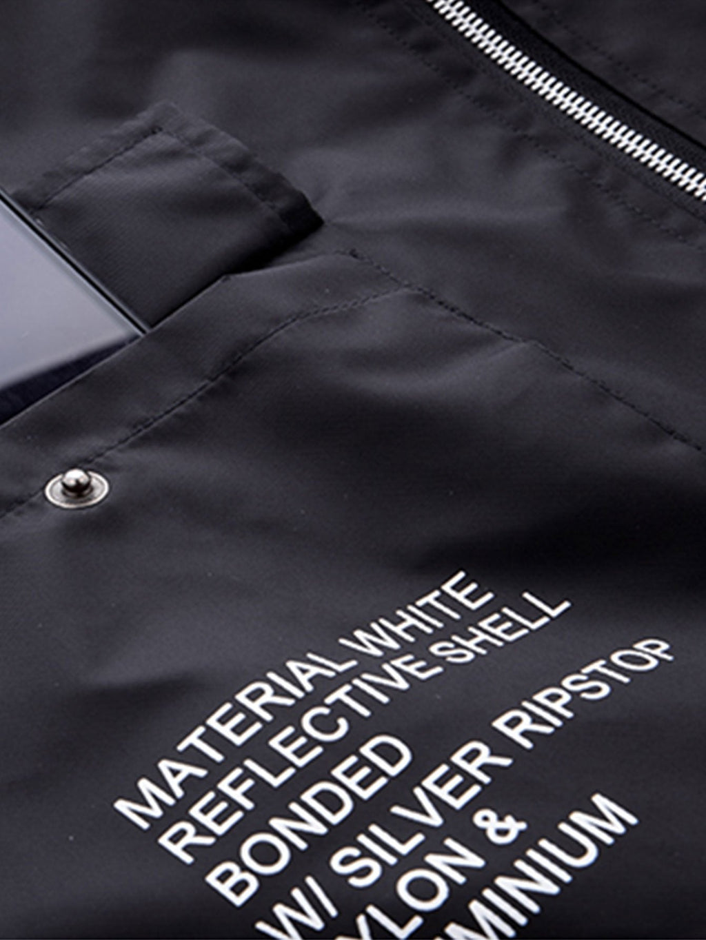 Jack - Oversized Bomber Jacket with NASA Print