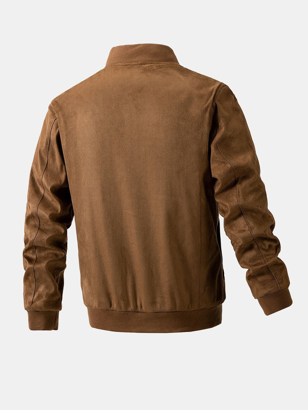 James - Suede Bomber Jacket with Padded Lining