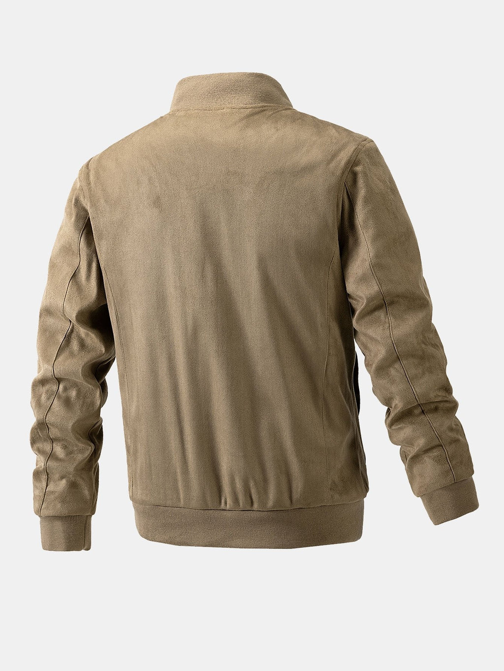 James - Suede Bomber Jacket with Padded Lining