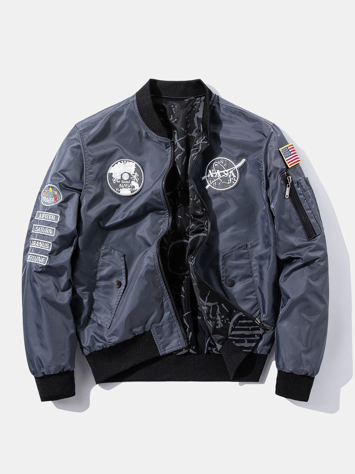 Etienne - Reversible Bomber Jacket with NASA Patch