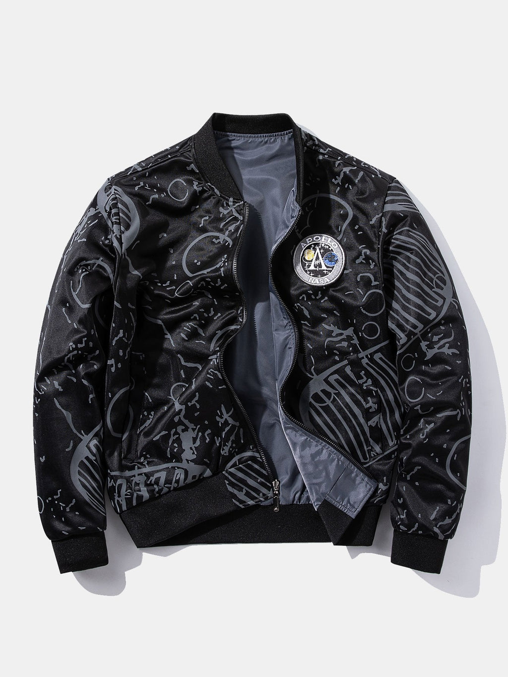 Etienne - Reversible Bomber Jacket with NASA Patch
