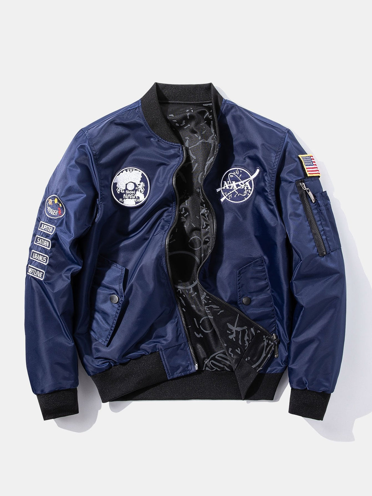 Etienne - Reversible Bomber Jacket with NASA Patch
