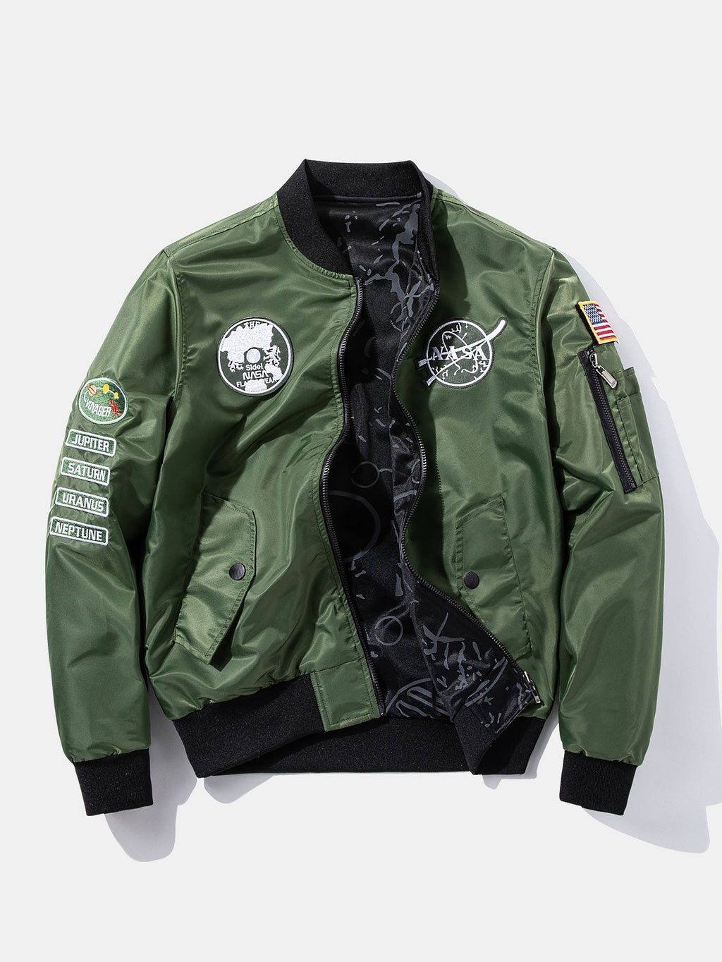 Etienne - Reversible Bomber Jacket with NASA Patch