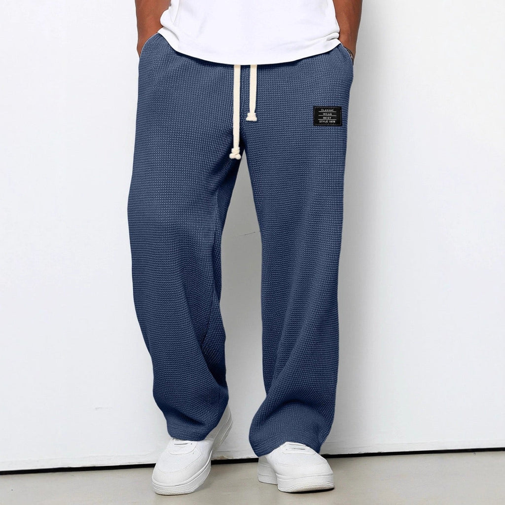Pierce - Waffle Texture Drawstring Trousers