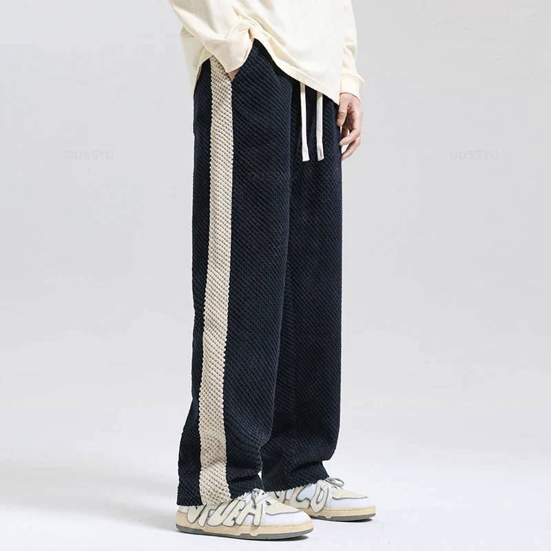 Aiden - Side Stripe Corduroy Joggers