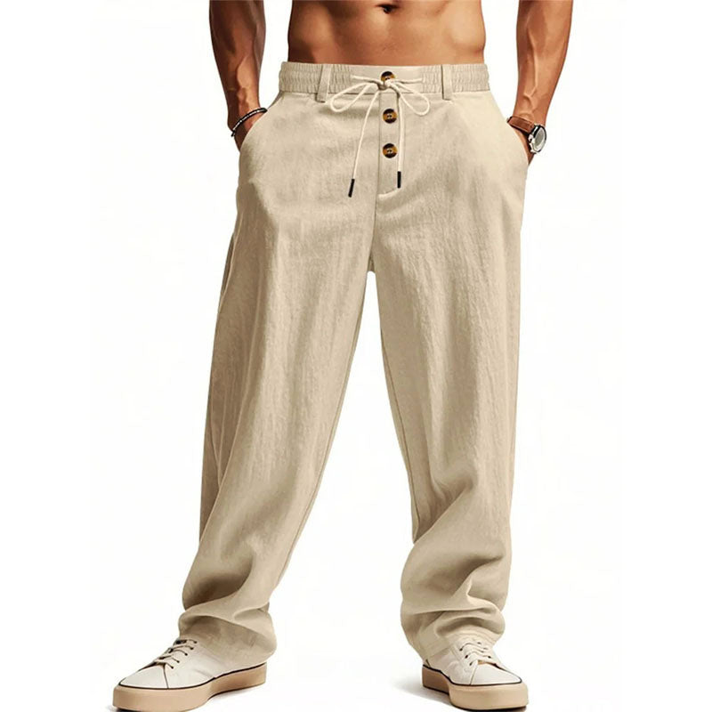 Eli - Button-Fly Relaxed Trousers