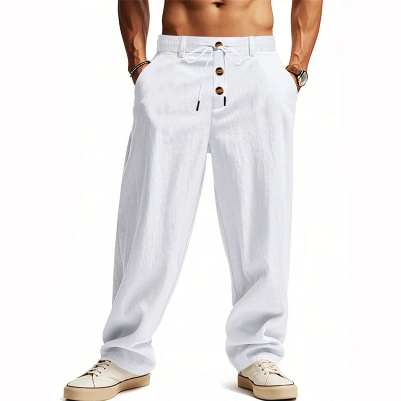 Eli - Button-Fly Relaxed Trousers