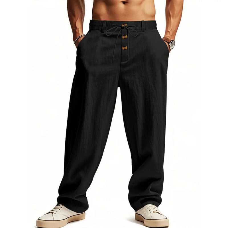 Eli - Button-Fly Relaxed Trousers