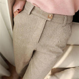 Clay - Herringbone Tailored Trousers