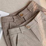 Clay - Herringbone Tailored Trousers