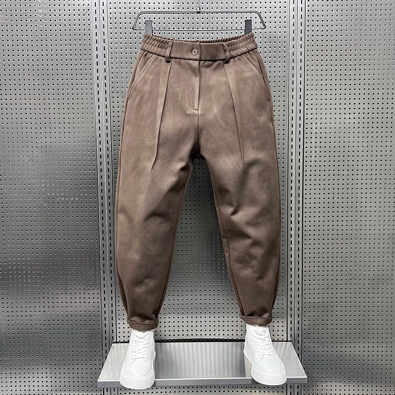 Judd - Textured Pleated Trousers