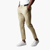 Cormac - Cropped Stretch Chino Trousers