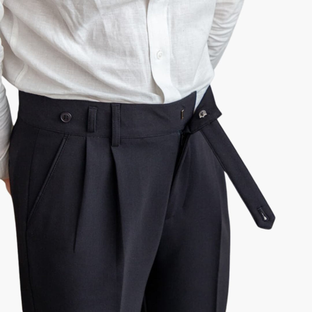 Ronan - Pleated Tapered Trousers