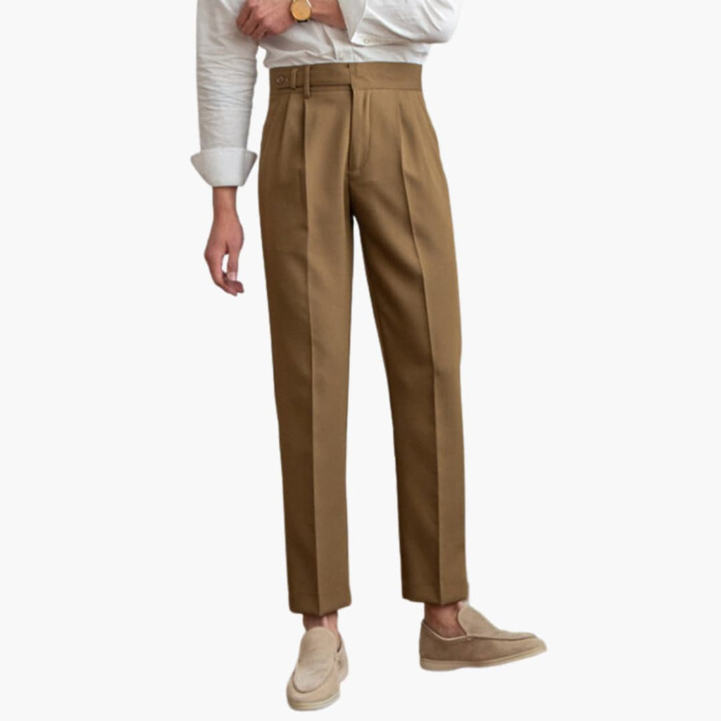 Ronan - Pleated Tapered Trousers