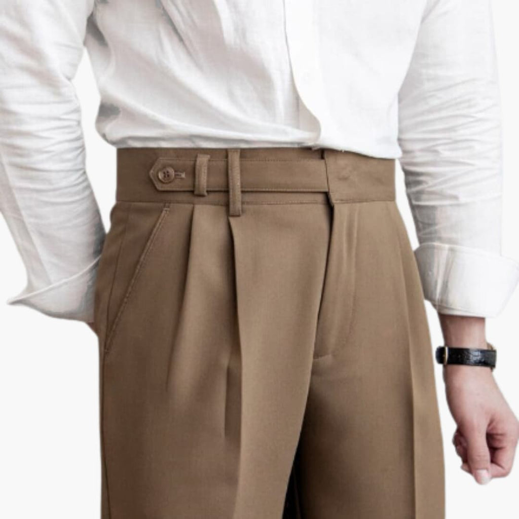 Ronan - Pleated Tapered Trousers