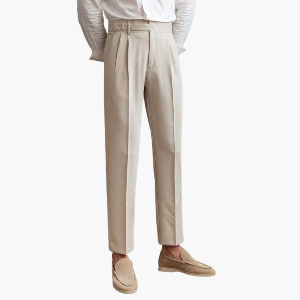 Ronan - Pleated Tapered Trousers