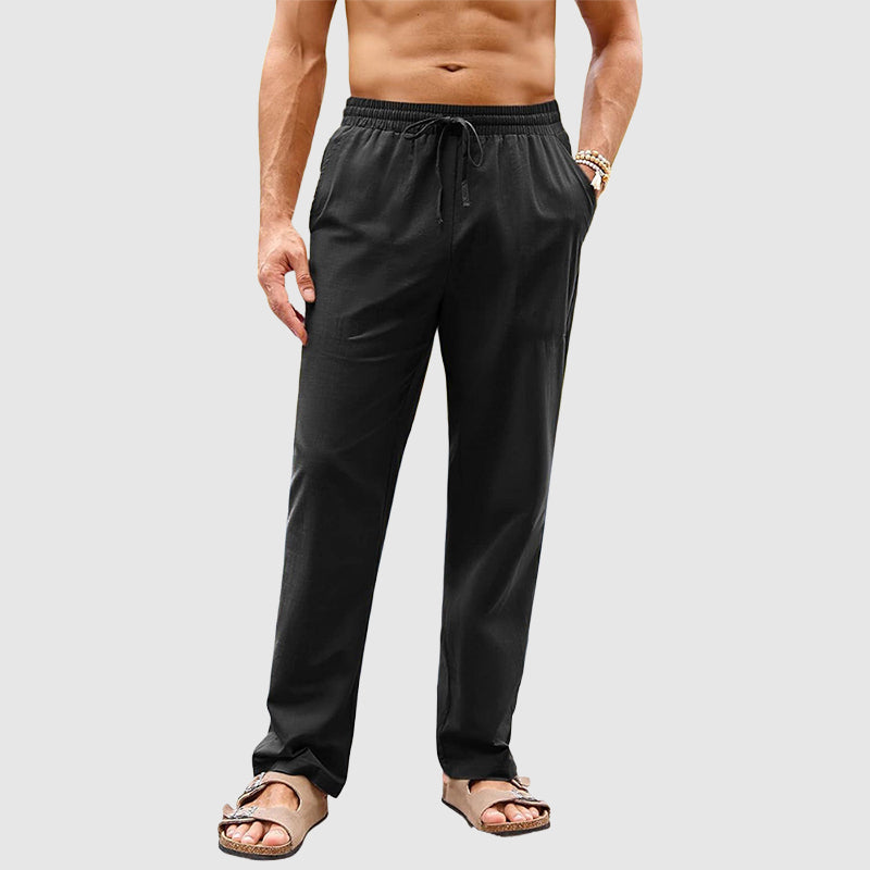 Thatcher - Linen Drawstring Trousers
