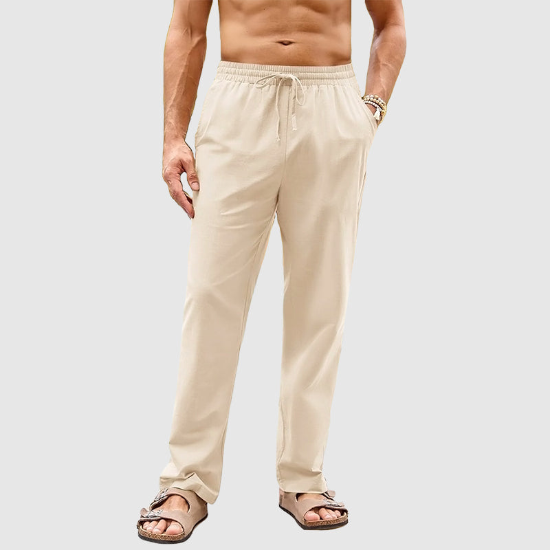 Thatcher - Linen Drawstring Trousers