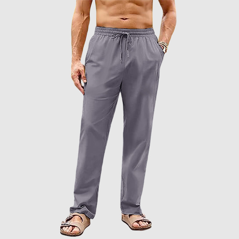 Thatcher - Linen Drawstring Trousers