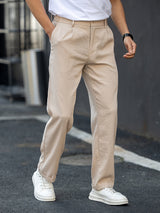 Francis - Beige Fine Wale Corduroy Trousers