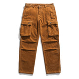 Kent - Tan Corduroy Cargo Trousers