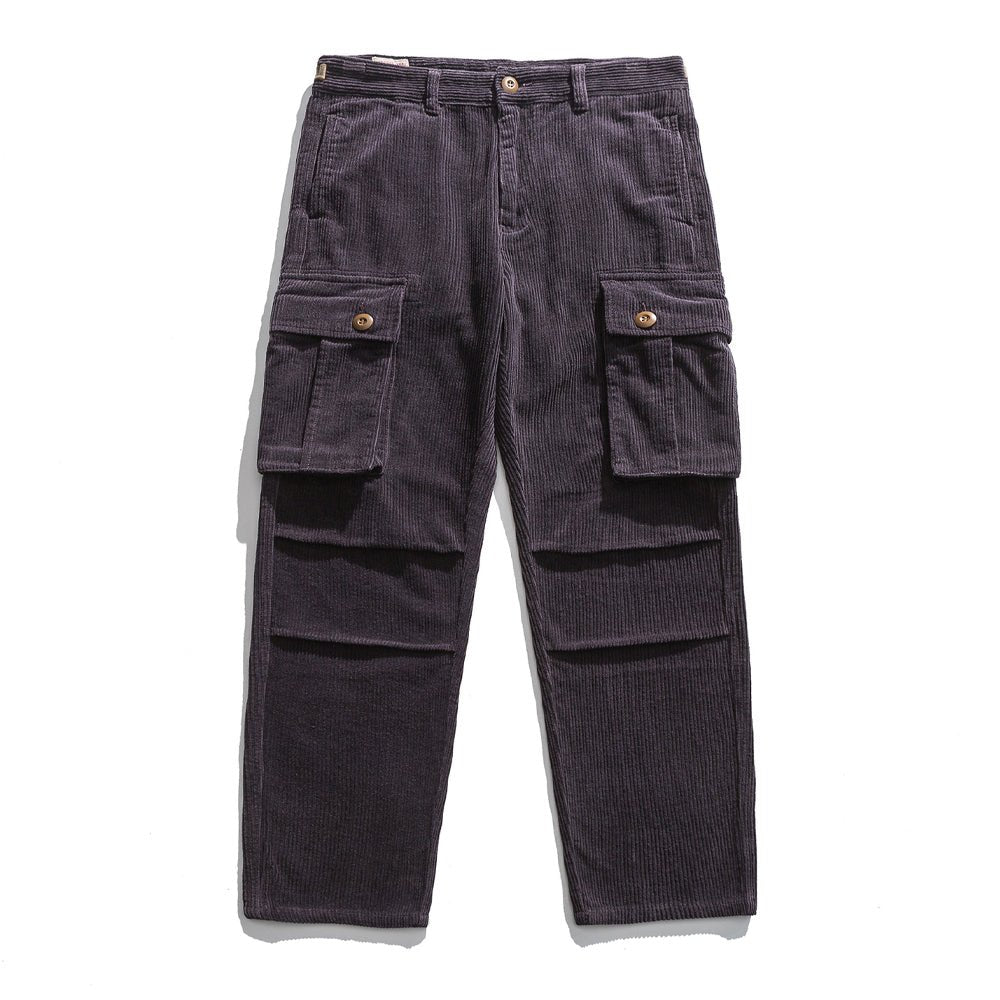 Kent - Tan Corduroy Cargo Trousers