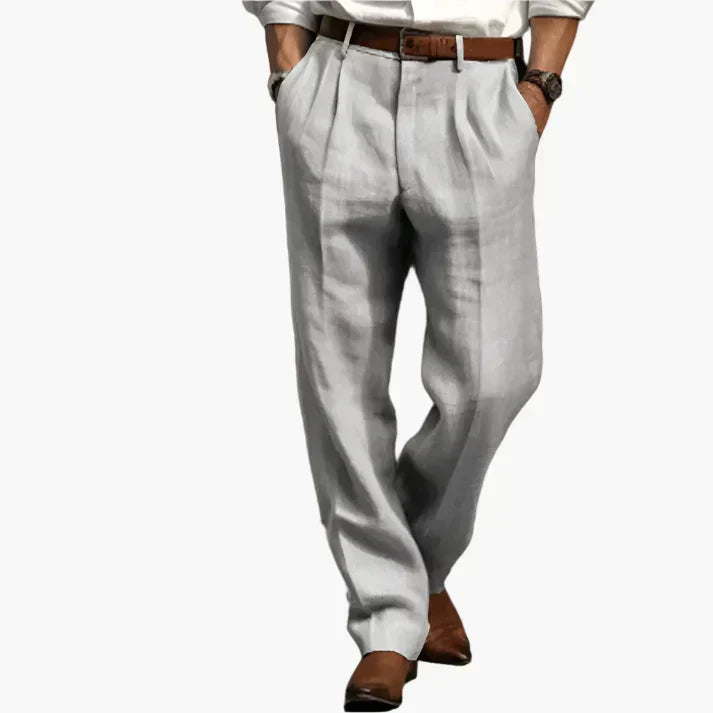 Levi - Retro Pleated Wide Leg Dress Trousers