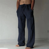 Teddy - Linen Blend Drawstring Trousers