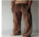 Teddy - Linen Blend Drawstring Trousers