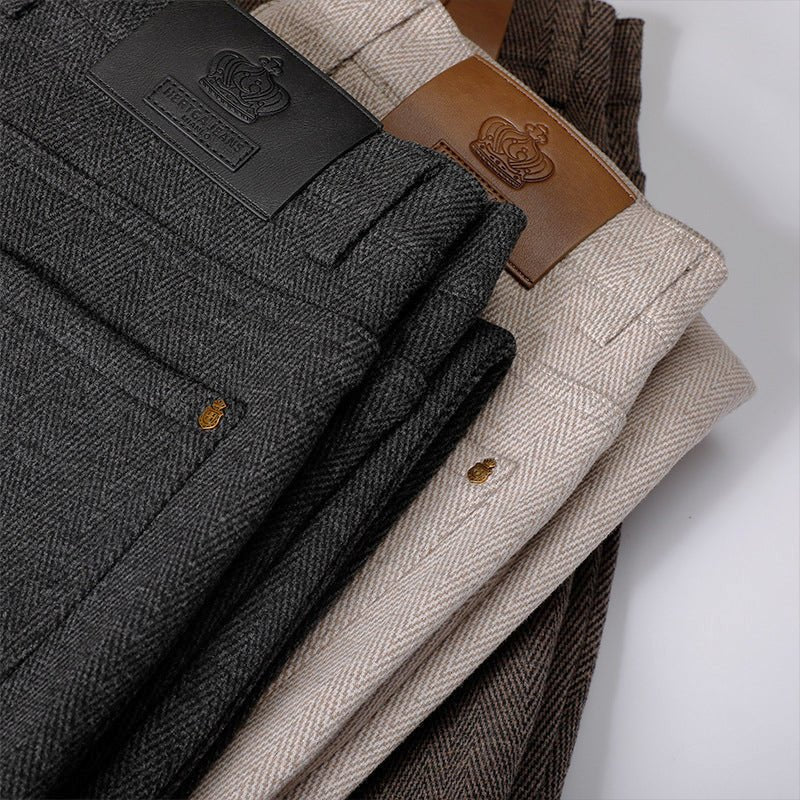 Normand - Tailored Plaid Wool Blend Trousers