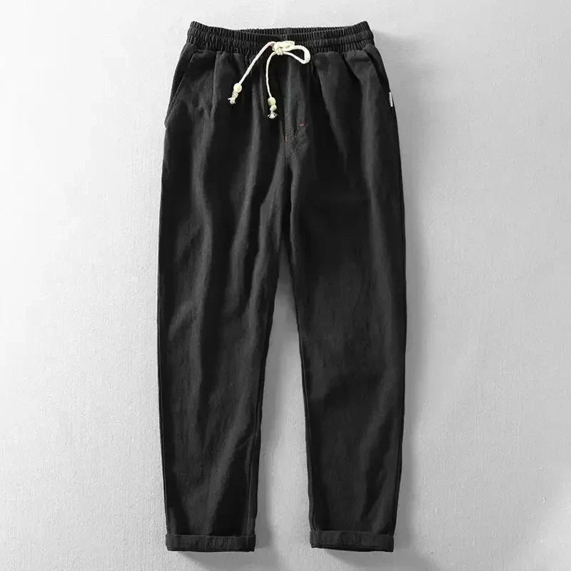 Byron - Lightweight Drawstring Summer Trousers