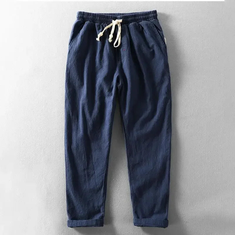Byron - Lightweight Drawstring Summer Trousers