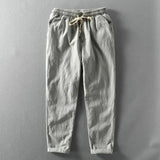 Byron - Lightweight Drawstring Summer Trousers