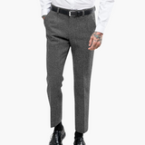 Barnaby - Vintage Flecked Straight Leg Trousers
