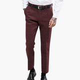 Barnaby - Vintage Flecked Straight Leg Trousers