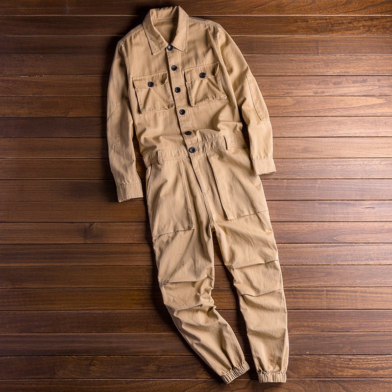 Hollis - Button Front Workwear Jumpsuit