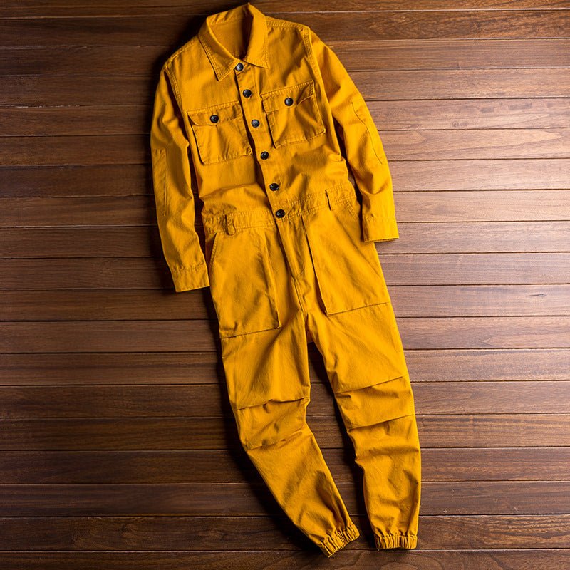 Hollis - Button Front Workwear Jumpsuit